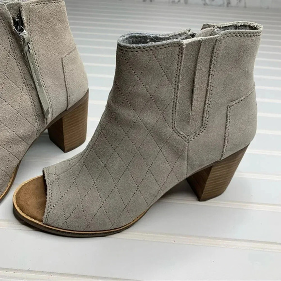 Toms Majorca Peep Toe Booties - Picture 9 of 10